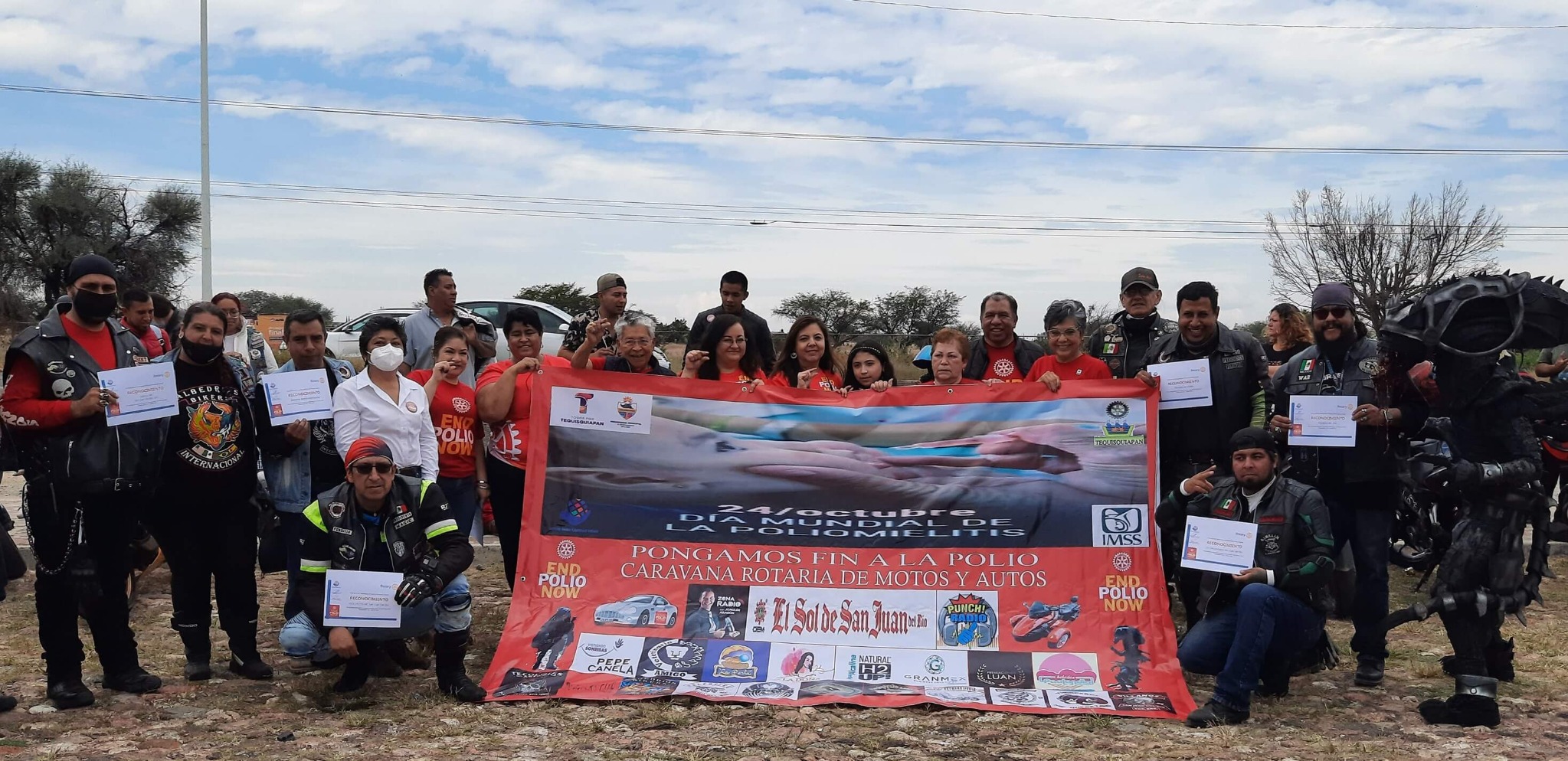 Caravana rotaria de motos y autos